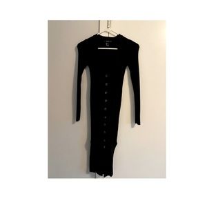 Black sweater dress